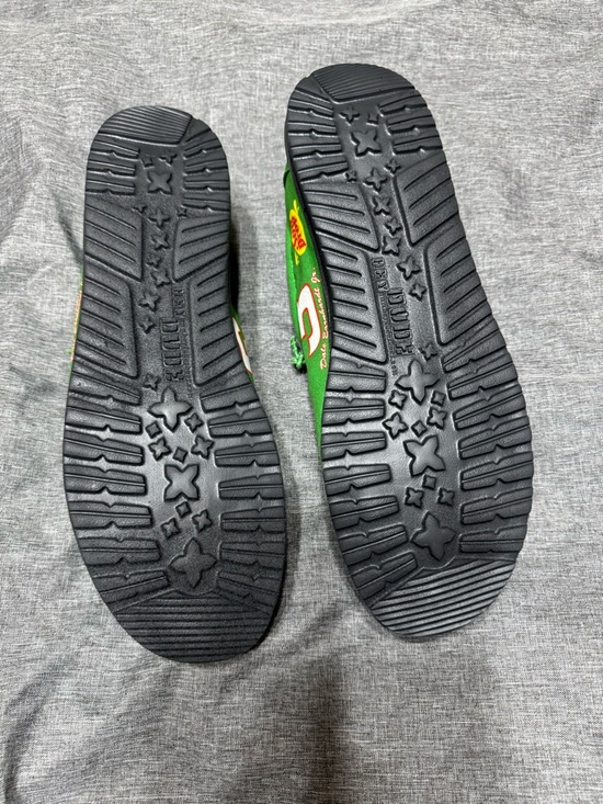 Hey Dude Bright Green Slip-On with White and Red Accent main image 5